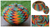 Beaded rattan basket, 'Forest Lightning' - Geometric Pattern Natural Fiber Basket thumbail