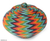Beaded rattan basket, 'Forest Lightning' - Geometric Pattern Natural Fiber Basket (image 2a) thumbail