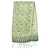 Silk batik scarf, 'Royal Java Green' - Hand Made Floral Silk Batik Scarf (image 2e) thumbail