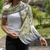 Silk batik scarf, 'Royal Peacock' - Silk batik scarf (image 2b) thumbail