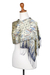 Silk batik scarf, 'Royal Peacock' - Silk batik scarf (image 2e) thumbail