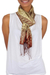 Silk batik scarf, 'Harmony' - Handmade Silk Batik Scarf (image 2c) thumbail