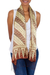 Silk batik scarf, 'Harmony' - Handmade Silk Batik Scarf (image 2d) thumbail