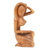 Wood sculpture, 'Sensuality' - Hand Crafted Female Nude Wood Sculpture thumbail