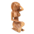 Wood sculpture, 'Sensuality' - Hand Crafted Female Nude Wood Sculpture