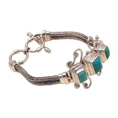 Bracelet, 'Elegant Energy' - Women's Sterling Silver Chain Bracelet