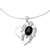 Onyx choker, 'Turtle Heart' - Onyx and Sterling Silver Collar Necklace (image 2c) thumbail