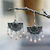 Pearl dangle earrings, 'Exotic Fans' - Sterling Silver Pearl Chandelier Earrings (image 2b) thumbail