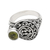 Men's peridot ring, 'Evergreen' - Men's Unique Sterling Silver and Peridot Ring (image 2a) thumbail