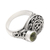 Men's peridot ring, 'Evergreen' - Men's Unique Sterling Silver and Peridot Ring (image 2c) thumbail
