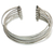 Sterling silver cuff bracelet, 'Concentric' - Sterling Silver Cuff Bracelet (image 2a) thumbail