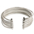 Sterling silver cuff bracelet, 'Concentric' - Sterling Silver Cuff Bracelet (image 2b) thumbail