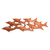 Wood wall panel, 'School of Dolphins' - Wood wall panel thumbail