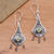 Peridot dangle earrings, 'Lantern' - Peridot dangle earrings thumbail