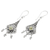 Peridot dangle earrings, 'Lantern' - Peridot dangle earrings (image 2b) thumbail