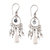 Topaz chandelier earrings, 'Blue Wind Chime' - Topaz chandelier earrings