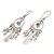Topaz chandelier earrings, 'Blue Wind Chime' - Topaz chandelier earrings (image 2b) thumbail