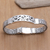 Men's sterling silver pendant bracelet, 'Balinese Hero' - Handmade Men's Sterling Silver Link Bracelet (image 2c) thumbail