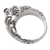 Men's amethyst ring, 'Balinese Elephant' - Men's Sterling Silver and Amethyst Ring (image 2e) thumbail