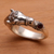 Men's garnet ring, 'Spirited Horse' - Men's Garnet And Sterling Silver Ring (image 2b) thumbail