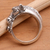 Men's garnet ring, 'Spirited Horse' - Men's Garnet And Sterling Silver Ring (image 2c) thumbail