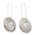 Pearl drop earrings, 'Moonlight Sand' - Modern Pearl Sterling Silver Drop Earrings thumbail