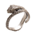 Sterling silver wrap ring, 'Silver King Cobra' - Unique Sterling Silver Snake Ring (image 2a) thumbail