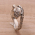 Sterling silver wrap ring, 'Silver King Cobra' - Unique Sterling Silver Snake Ring (image 2c) thumbail