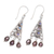 Ohrhänger aus Perlen und Regenbogenmondsteinen - Ohrringe aus Sterlingsilber mit Perle und Regenbogenmondstein
