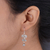 Rainbow moonstone dangle earrings, 'Sweethearts' - Heart Shaped Rainbow Moonstone Sterling Silver Earrings (image 2b) thumbail