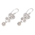 Rainbow moonstone dangle earrings, 'Sweethearts' - Heart Shaped Rainbow Moonstone Sterling Silver Earrings (image 2c) thumbail