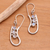 Rainbow moonstone drop earrings, 'Come Back' - Rainbow Moonstone Sterling Silver Dangle Earrings (image 2b) thumbail