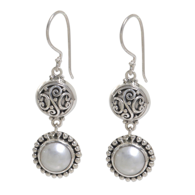 UNICEF Market | Sterling Silver and Pearl Earrings - Ancient Garden