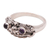 Men's amethyst ring, 'Immortal Eclipse' - Men's Artisan Crafted Sterling Silver and Amethyst Ring (image 2d) thumbail