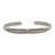 Sterling silver cuff bracelet, 'Fireflies' - Sterling Silver Gold Accent Cuff Bracelet