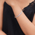 Sterling silver cuff bracelet, 'Fireflies' - Sterling Silver Gold Accent Cuff Bracelet (image 2j) thumbail