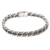 Men's sterling silver bracelet, 'Two Paths' - Men's Sterling Silver Chain Bracelet thumbail