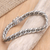 Men's sterling silver bracelet, 'Two Paths' - Men's Sterling Silver Chain Bracelet (image 2b) thumbail