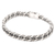 Men's sterling silver bracelet, 'Two Paths' - Men's Sterling Silver Chain Bracelet (image 2e) thumbail