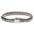 Sterling silver braided bracelet, 'Love Links' - Men's Sterling Silver Link Bracelet (image 2b) thumbail
