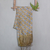 Silk batik shawl, 'Floral Stars' - Handcrafted Batik Silk Patterned Shawl (image 2b) thumbail