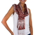 Silk batik scarf, 'Love Awakens' - Hand Made Batik Silk Patterned Scarf from Indonesia thumbail