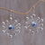 Pearl earrings, 'Blue Stars' - Pearl earrings (image 2) thumbail