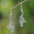 Agate dangle earrings, 'Ivy Moon' - Agate dangle earrings thumbail
