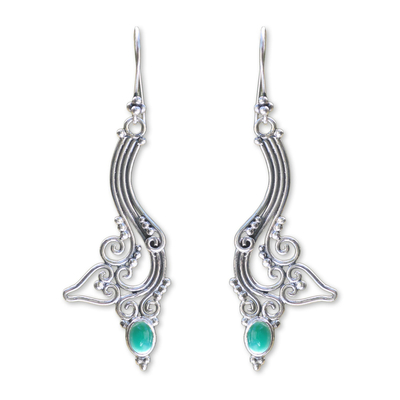 Agate dangle earrings