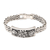 Sterling silver braid bracelet, 'Lotus' - Sterling silver braid bracelet (image 2a) thumbail