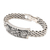 Sterling silver braid bracelet, 'Lotus' - Sterling silver braid bracelet (image 2b) thumbail