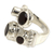 Garnet sterling silver wrap ring, 'Comet' - Indonesian Sterling Silver and Garnet Wrap Ring (image 2c) thumbail
