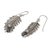 Pearl dangle earrings, 'White Dewdrops' - Sterling Silver Pearl Dangle Earrings (image 2b) thumbail