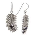 Pearl dangle earrings, 'Dewdrops' - Pearl Sterling Silver Dangle Earrings